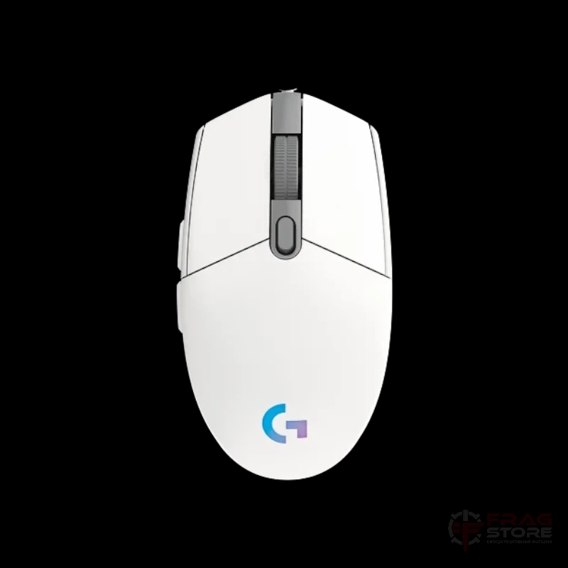 Белая игровая мышь Logitech G102 LightSync
