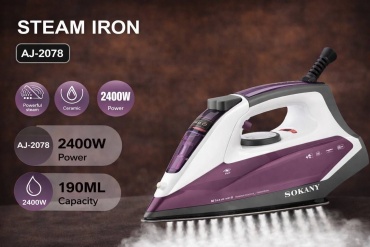 Утюг Sokany AJ-2078 фиолетовый