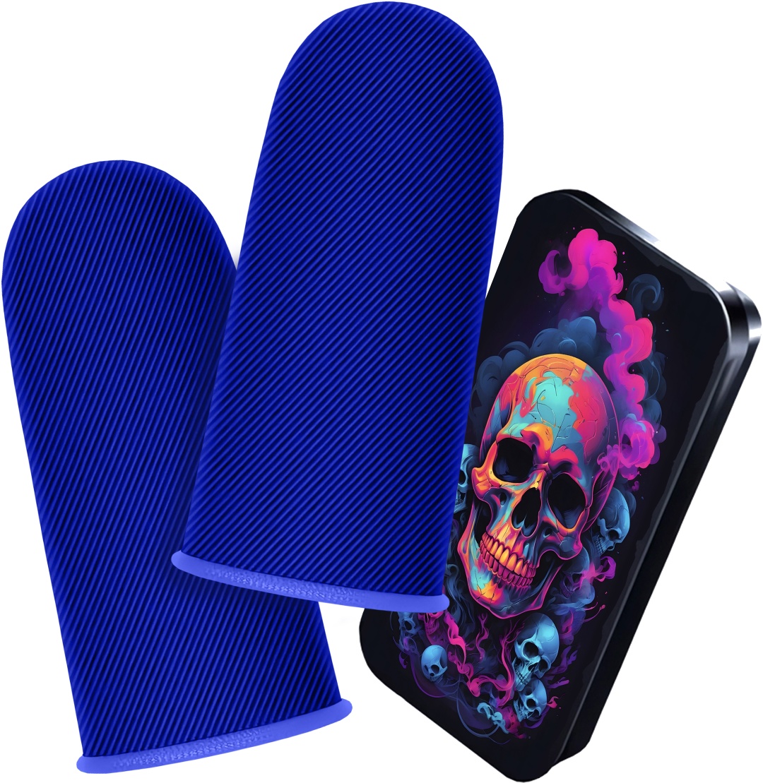 Напальчники TOP Scull синий