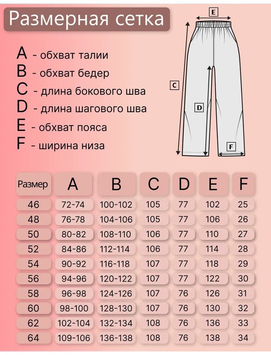 Брюки черный