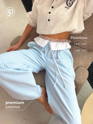 Брюки голубой
