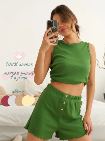 Шорты VIBESTYLE зеленый