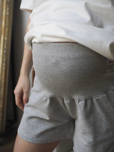 Шорты Mommy Style серый