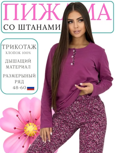 Брюки фиолетовый