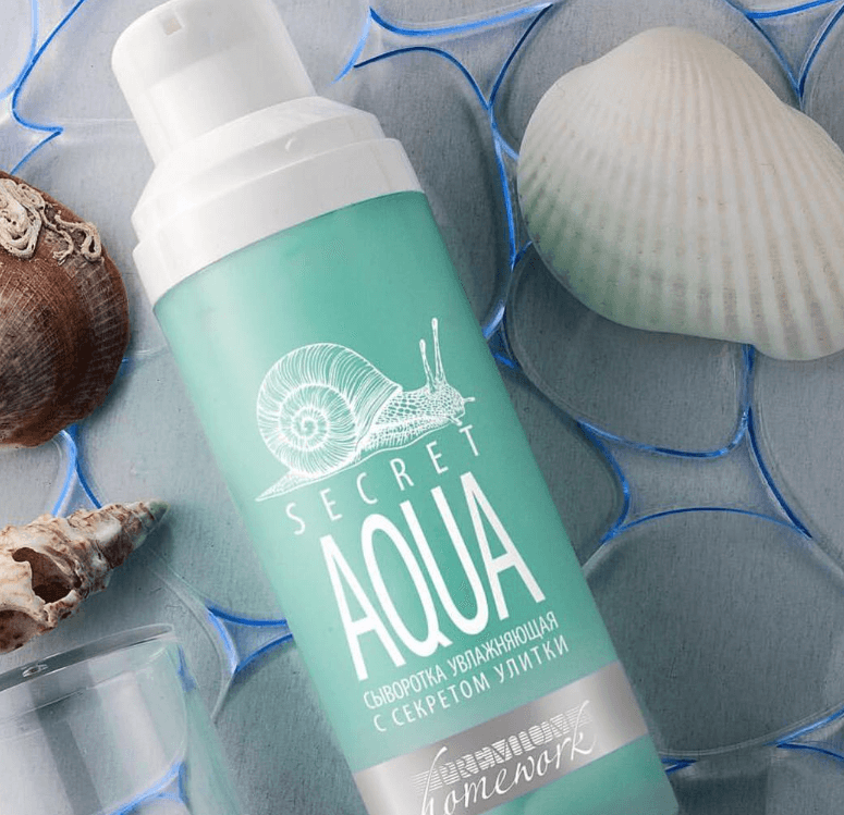 Сыворотка увлажняющая с секретом улитки «Secret Aqua» Комплекс активных компонентов: гиалуроновой кислоты, мочевины