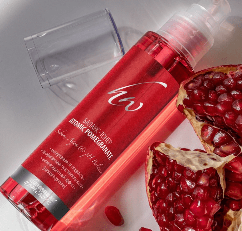 Баланс-тонер «Atomic Pomegranate» Средство на основе сока граната для заботы о чувствительной коже лица