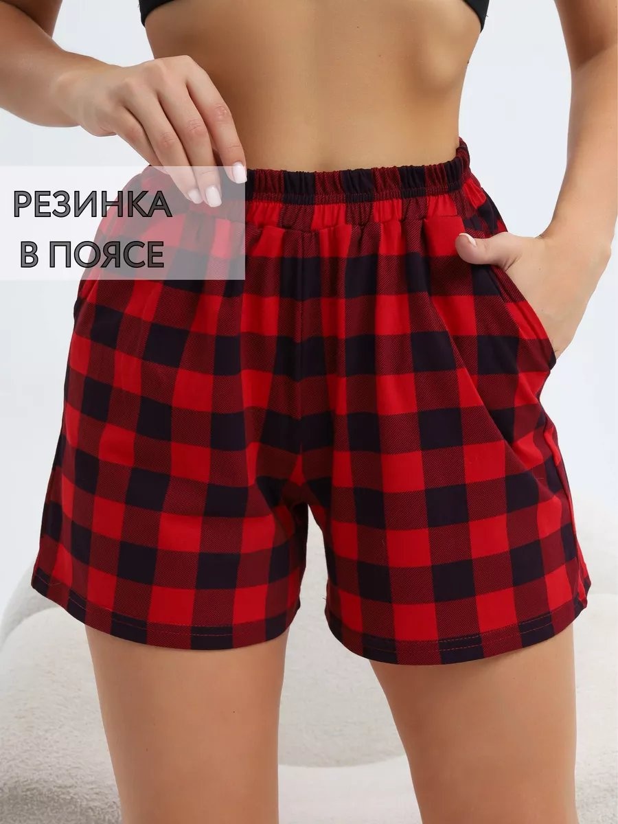 Шорты красный
