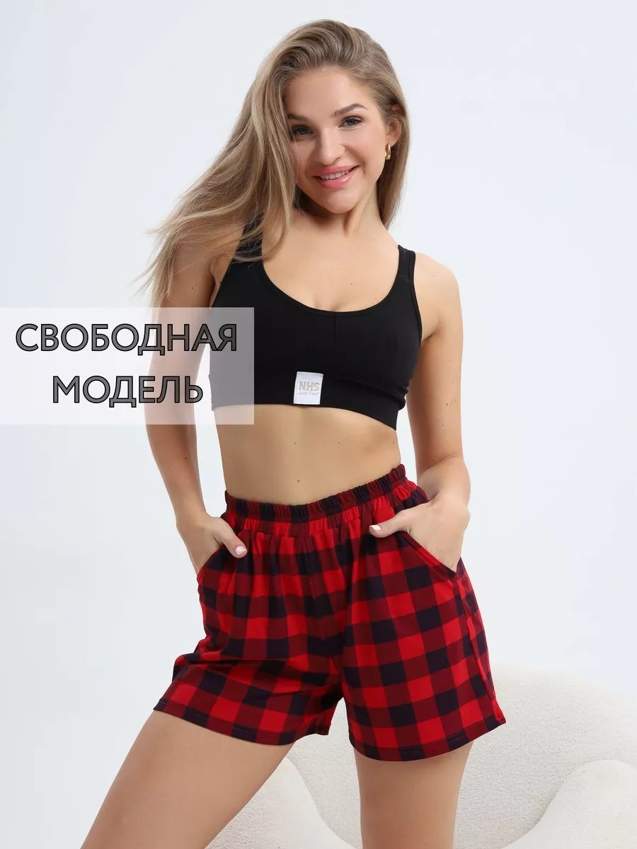 Шорты красный