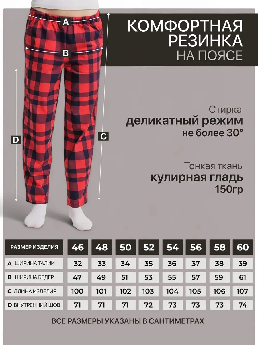Брюки красный
