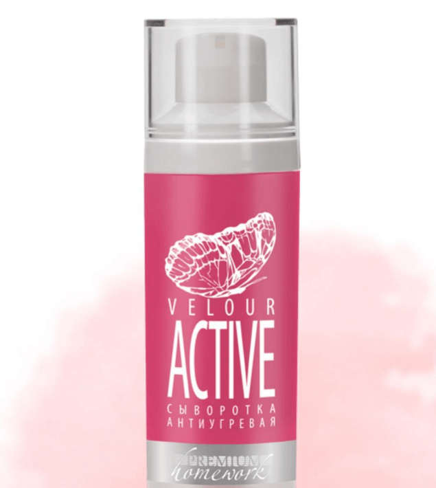 Сыворотка антиугревая «Velour Active» Сыворотка оказывает себорегулирующее, противовоспалительное и иммуномодулирующее действие