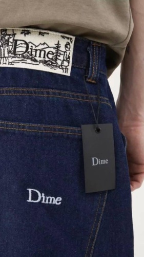 Джинсы багги DIME синий