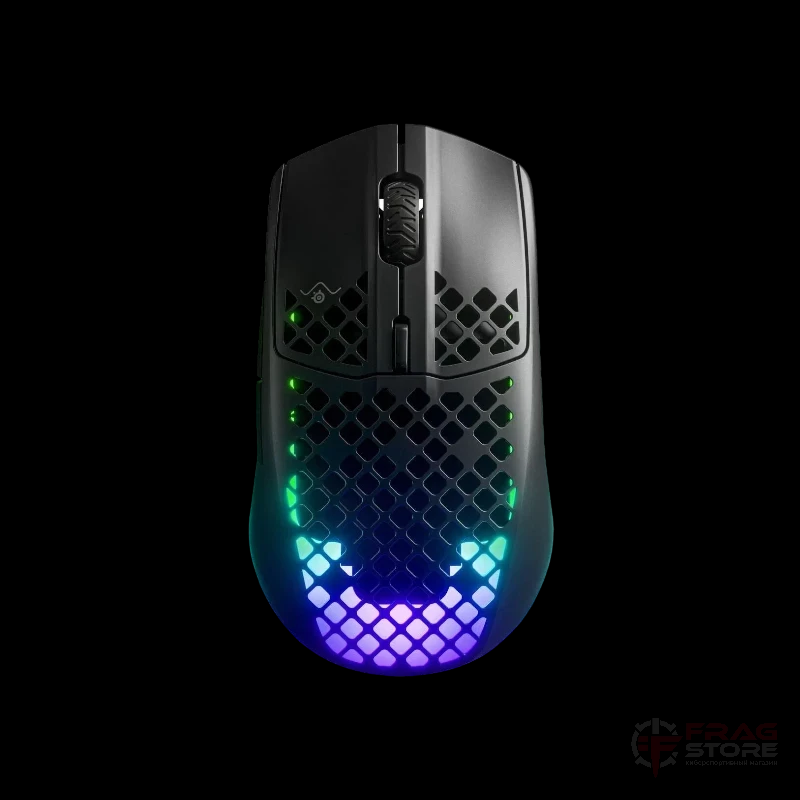 Беспроводная черная игровая мышь SteelSeries Aerox 3 Wireless Onyx
