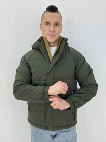 Пуховик хаки