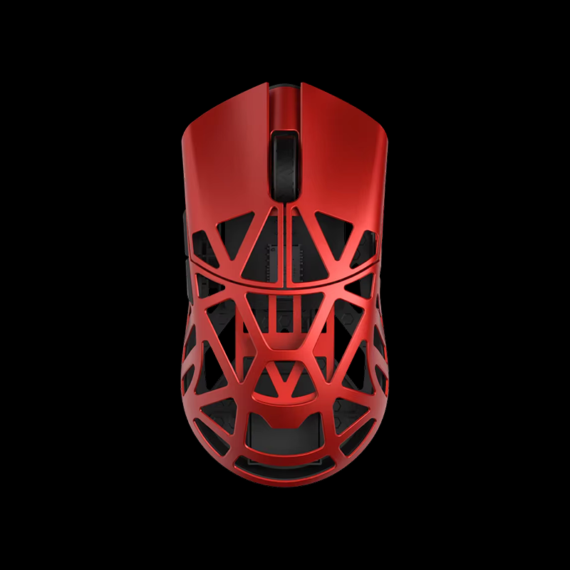 Проводная + беспроводная красная игровая мышь WLmouse Beast X 8K