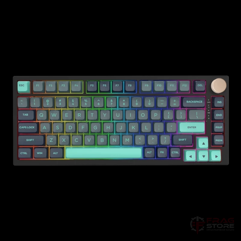 Механическая клавиатура с RGB подсветкой VGN N75 RGB Caribbean Blue