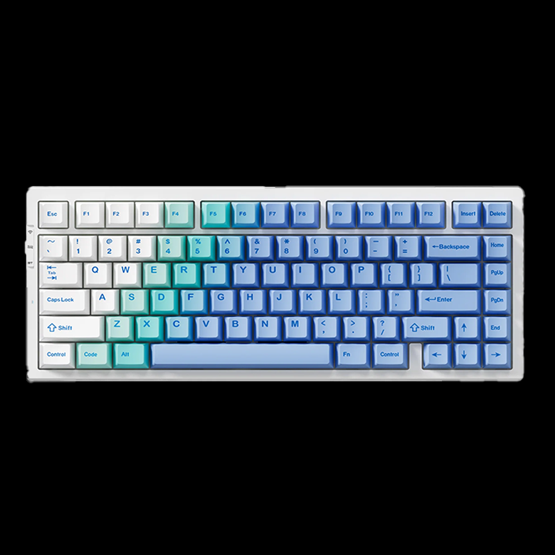 Беспроводная + проводная синяя механическая клавиатура Mchose G75 Pro