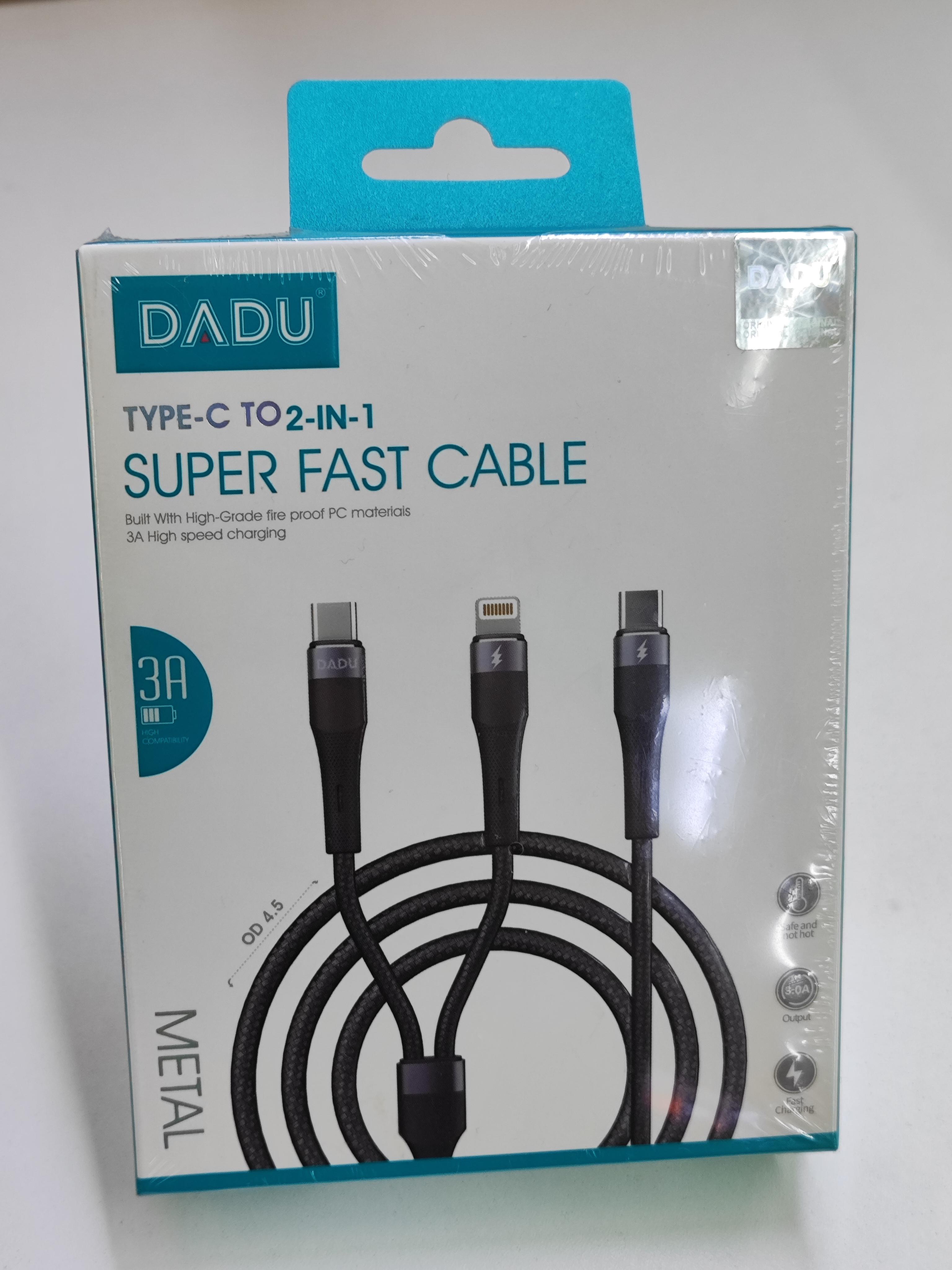 Кабель Usb Type C 2В1 (Type-C и Lightning) 100cm