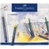 Карандаши цветные Faber-Castell Goldfaber 24 цветов круглые, заточен., металлическая коробка