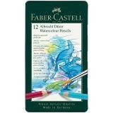 Карандаши акварельные художественные Faber-Castell Albrecht Dürer 12 цветов металлический пенал