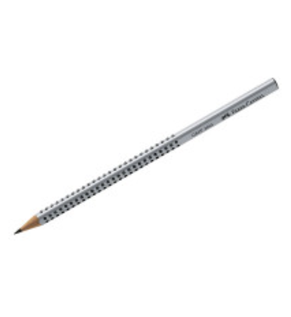 Карандаш простой Faber-Castell GRIP 2001 B корпус серый FC