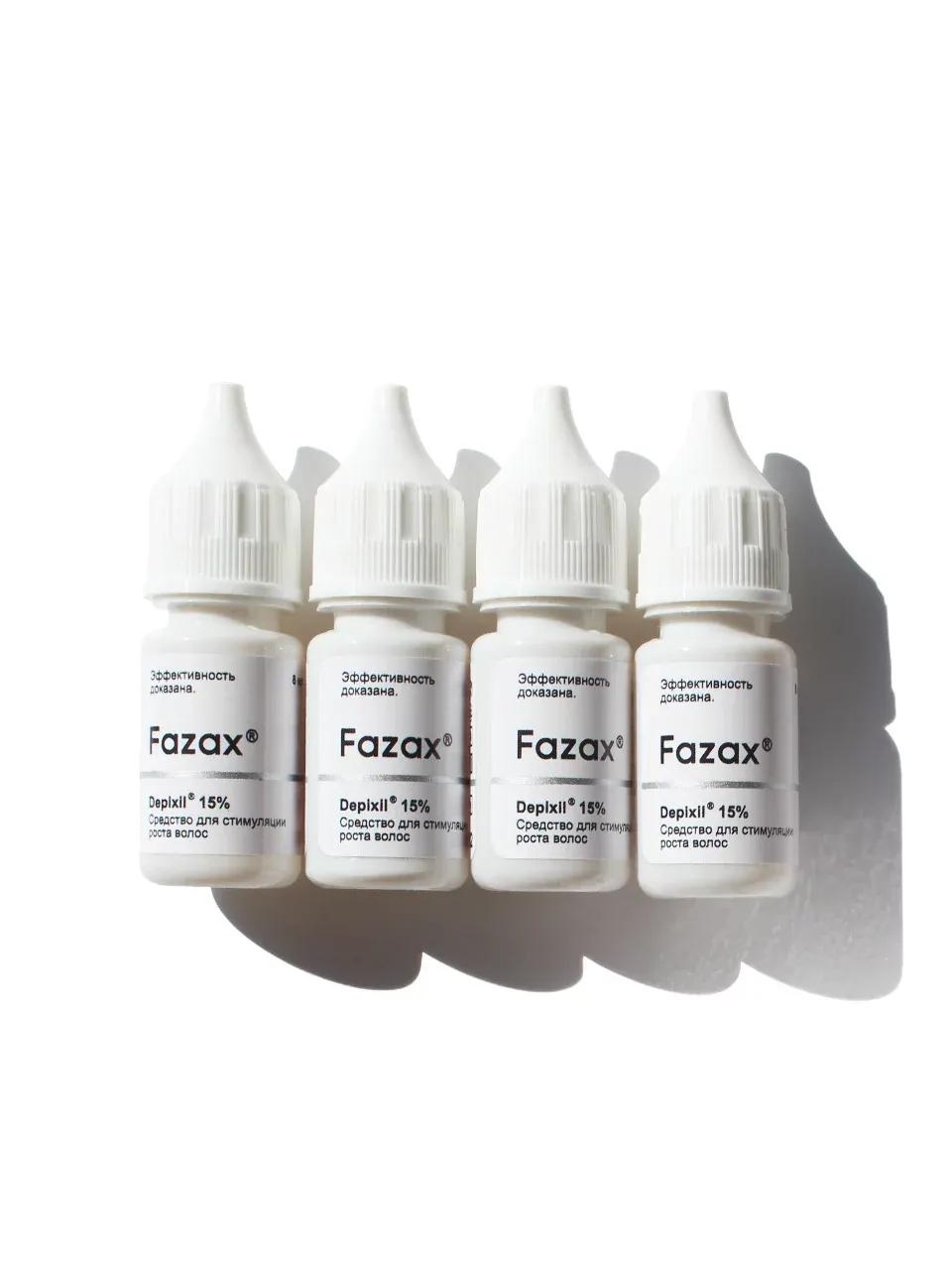 Средство для стимуляции роста волос Fazax (Depixil 15%) 4х8 мл