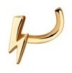 Пирсинг LUXOR JEWELRY 060126 0.2 для носа вес 0.2 г золото, без вставок