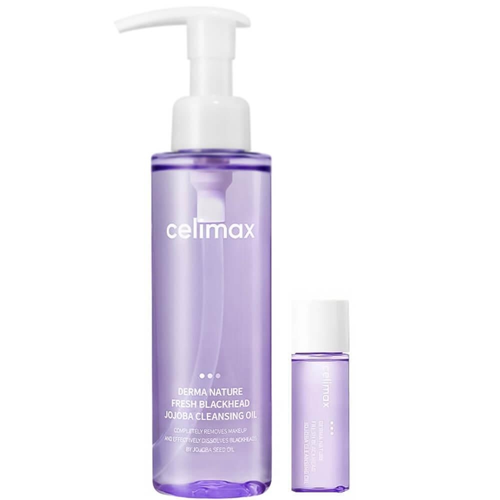 Гидрофильное масло от чёрных точек Celimax Derma Nature Fresh Blackhead Jojoba Cleansing Oil