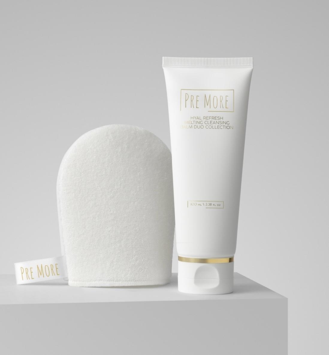Pre More щербет для снятия макияжа+рукавичка Hyal Refresh Melting Cleansing Balm Duo Collection