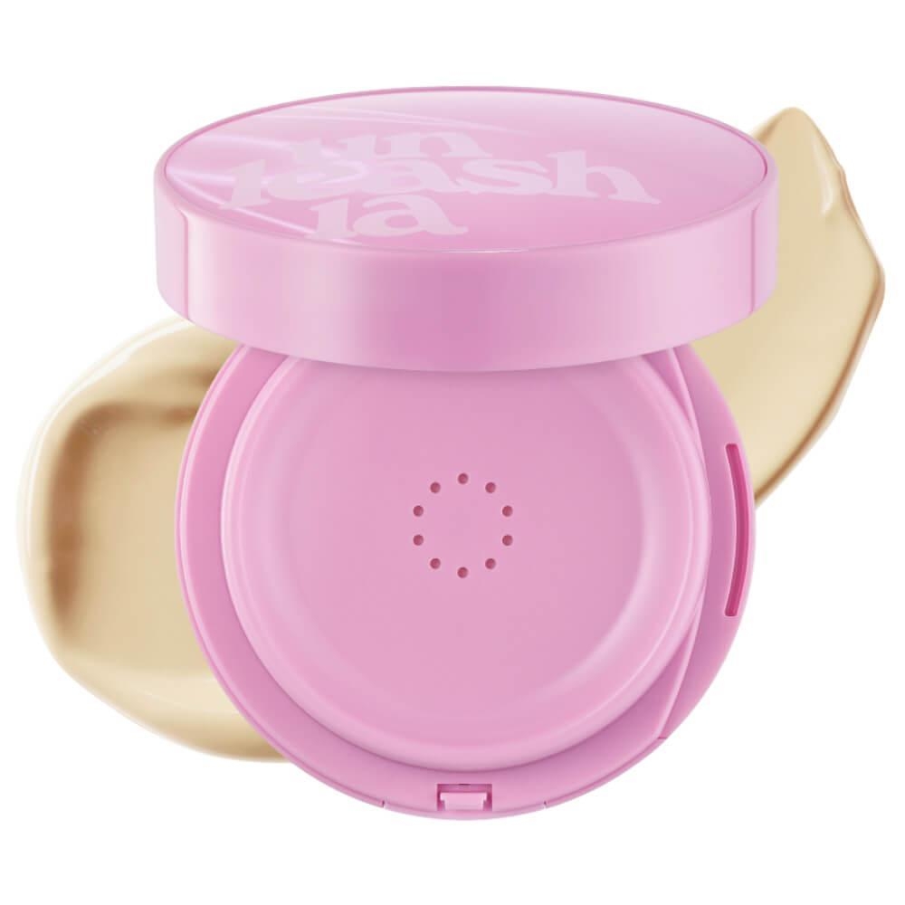 Увлажняющий кушон с сияющим финишем Unleashia Don't Touch Glass Pink Cushion SPF50+ PA++++ 21N Hyaline