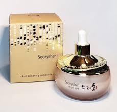 Сыворотка ампульная антивозрастная с красным женьшенем SOORYEHAN Red Ginseng Ampoule 45ml