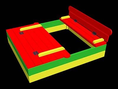 Песочница 150x150x30 см