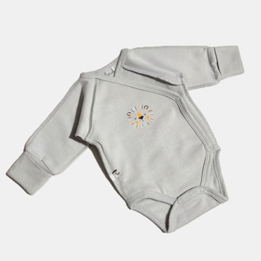 Боди Twins Textile серый