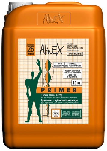 Грунтовка AlinEX PRIMER 10 кг, бесцветный