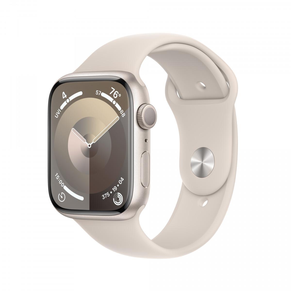 Смарт-часы Apple Watch Series 9 GPS 41mm Starlight Aluminium Case with Starlight Sport Band