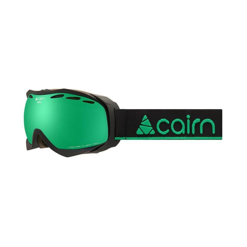 Горнолыжная маска CAIRN ALPHA SPX3I Mat Black Green Mirror