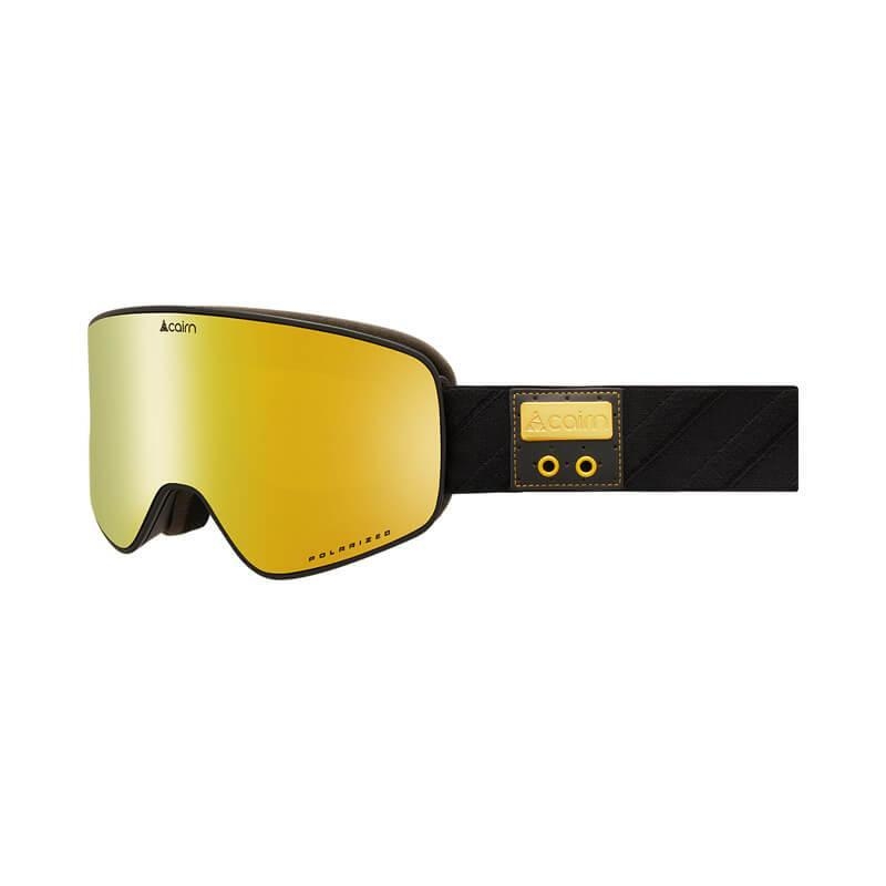 Горнолыжная маска CAIRN MAGNITUDE POLARIZED CLX3 Mat Black Gold