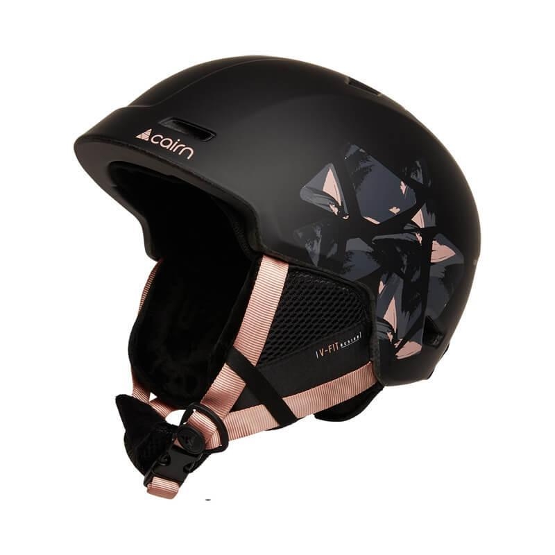 Горнолыжный шлем CAIRN METEOR Black powder pink leaf