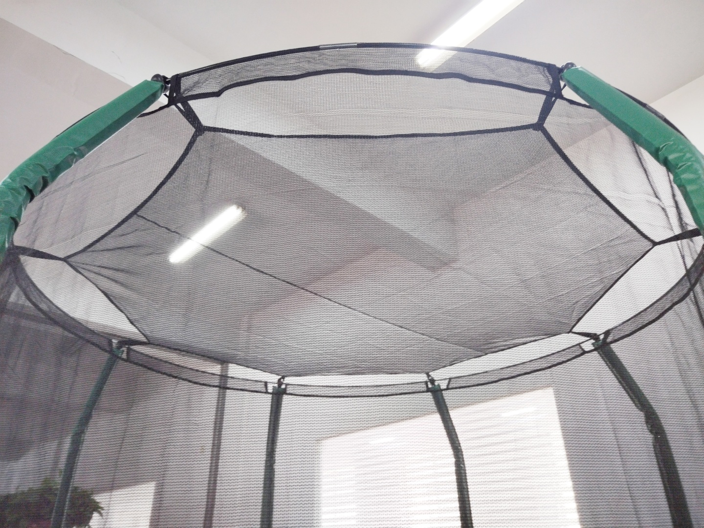 Каркасный батут Mzone LUX 16FT синий