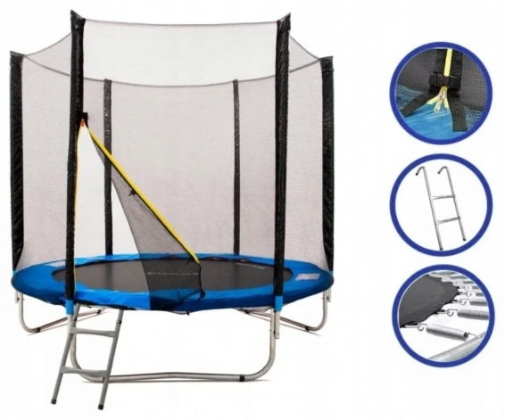 Каркасный батут Garden Trampoline BA36 синий