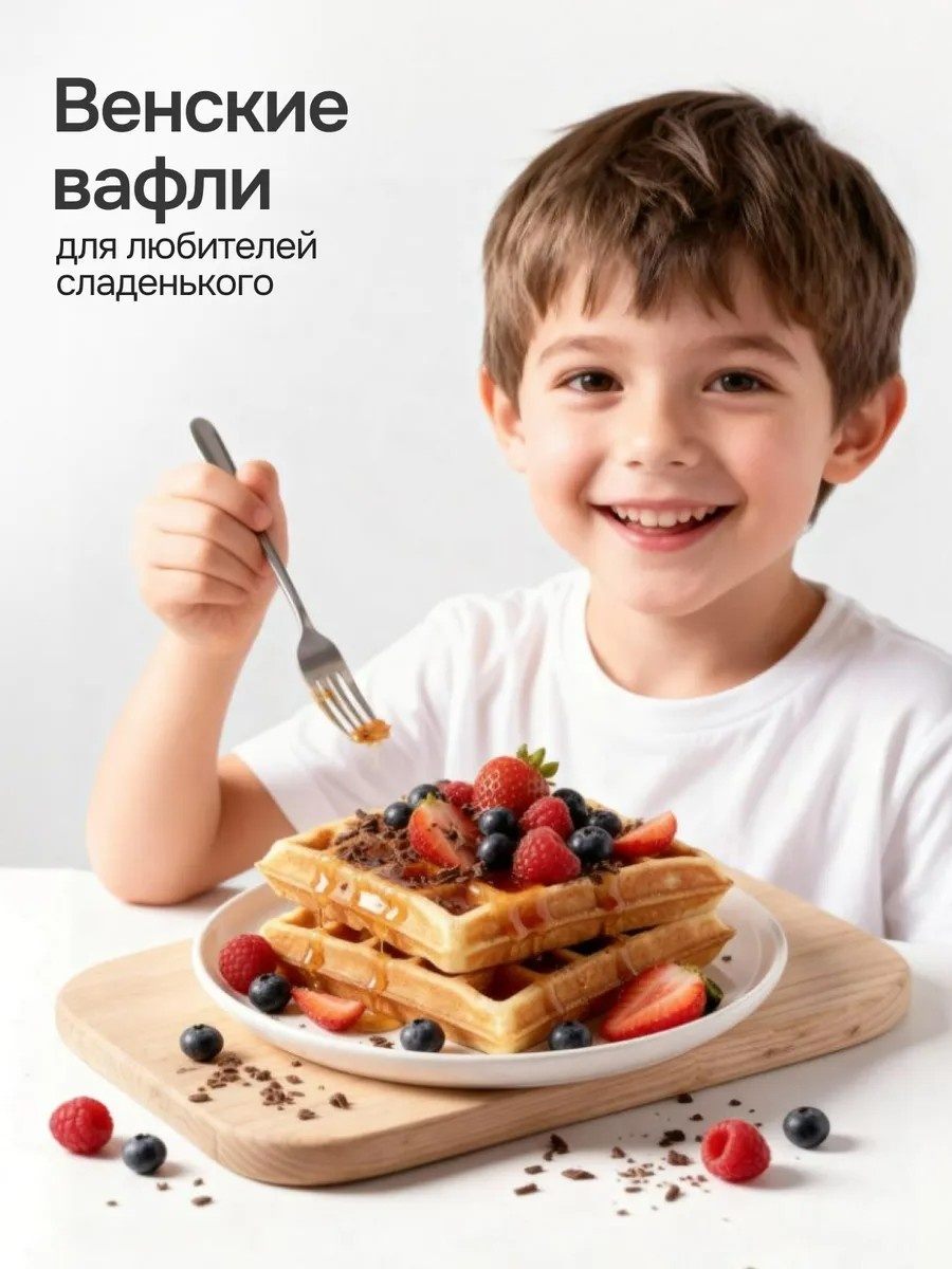 Вафельница черный