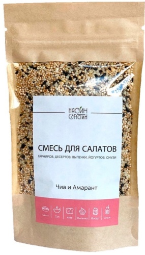 Настин Сластин амарант, семена чиа 90 г
