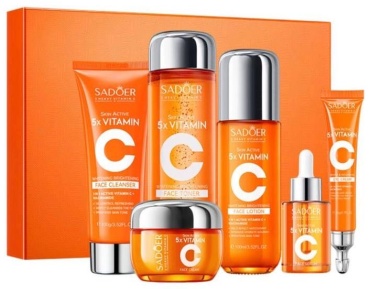 SADOER Набор 6в1 Sadoer с Vitamin C набор по уходу за лицом унисекс