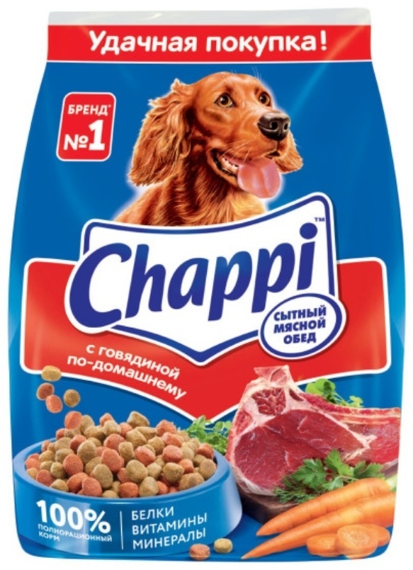 Корм Chappi Говядина 0.6 кг