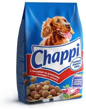 Корм Chappi Говядина 0.6 кг