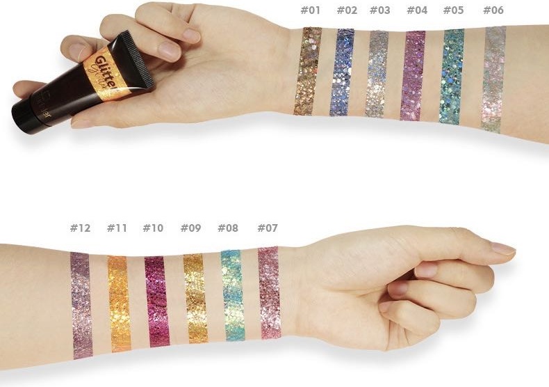 Глиттер гелевые Glitter 10