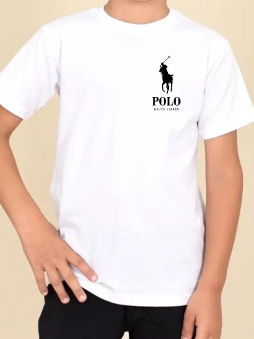 Футболка логотип POLO белый