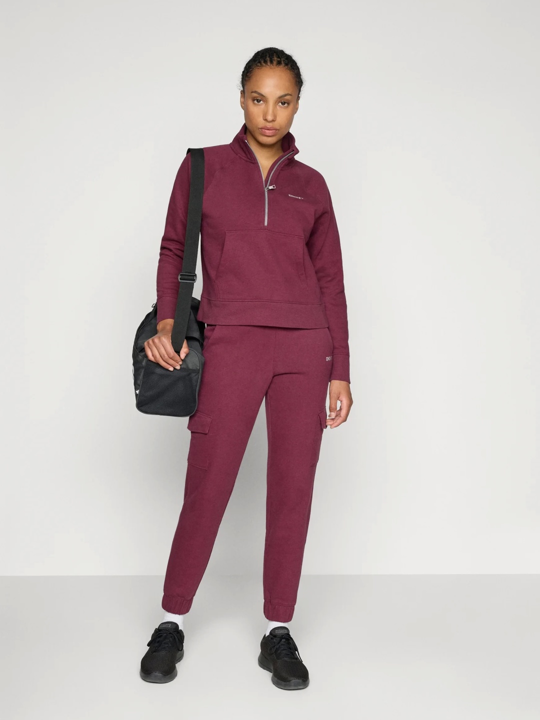 Карго DKNY бордовый