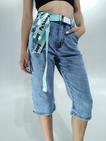 Капри JEANS-OFF-KA синий