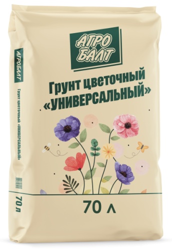Грунт Агробалт Цветочный Универсальный 70 л