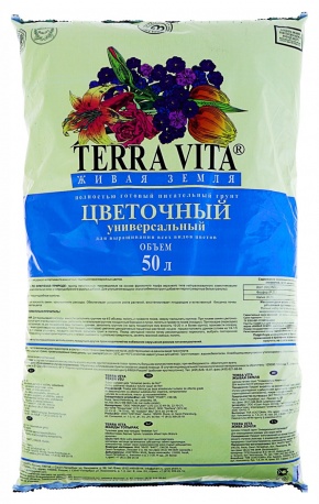 Грунт Terra Vita Цветочный 50л